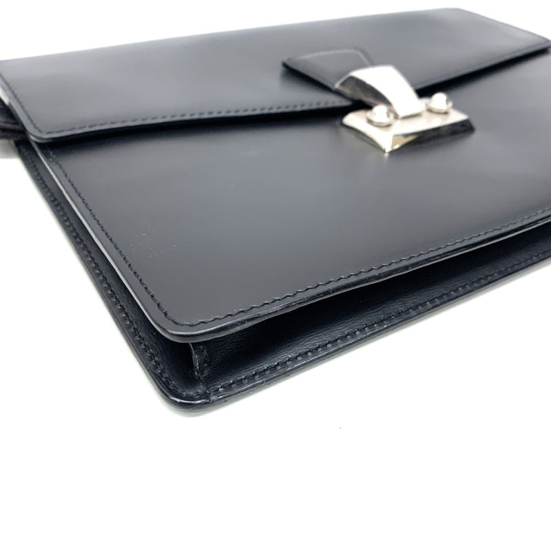 Cartier(カルティエ)　パシャ　セカンドバッグレザー　ブラック 【102062662001】