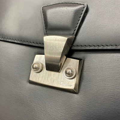 Cartier(カルティエ)　パシャ　セカンドバッグレザー　ブラック 【102062662001】