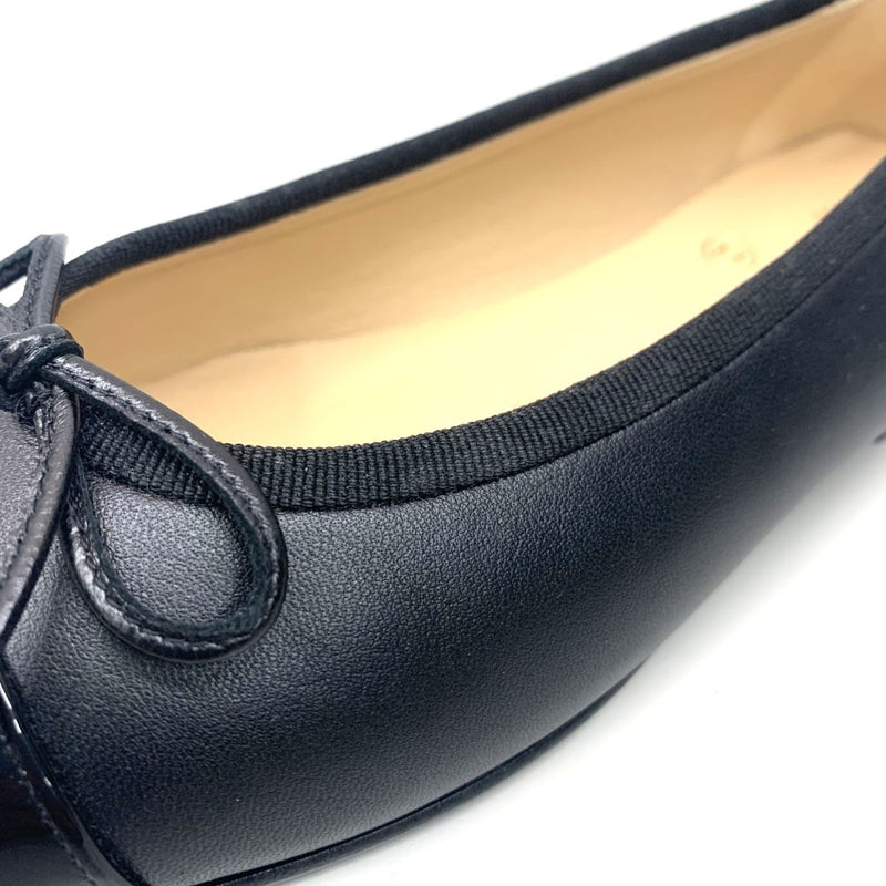 CHANEL(シャネル) バレリーナ サイズ36 1/2 約23.5ｃｍ ラムスキン×パテント カーフスキン ブラック G02819-Y01552-94305 レディース シューズ 【102062731003】