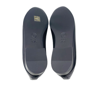 CHANEL(シャネル) バレリーナ サイズ36 1/2 約23.5ｃｍ ラムスキン×パテント カーフスキン ブラック G02819-Y01552-94305 レディース シューズ 【102062731003】