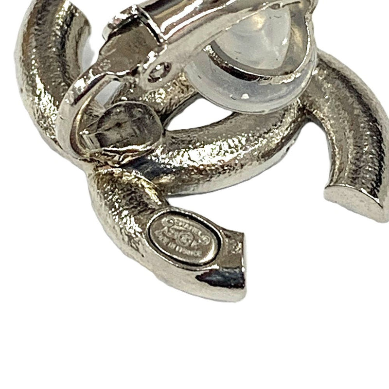 CHANEL(シャネル)ココマーク ラインストーン イヤリング ブラック×シルバー 【102062733003】