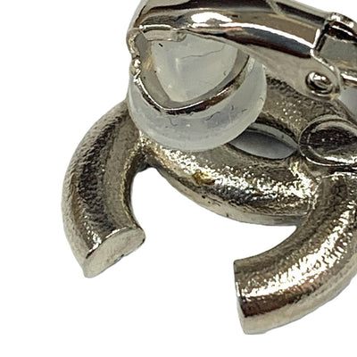 CHANEL(シャネル)ココマーク ラインストーン イヤリング ブラック×シルバー 【102062733003】