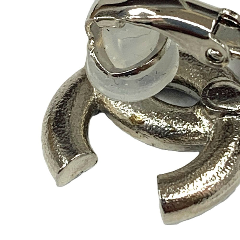 CHANEL(シャネル)ココマーク ラインストーン イヤリング ブラック×シルバー 【102062733003】