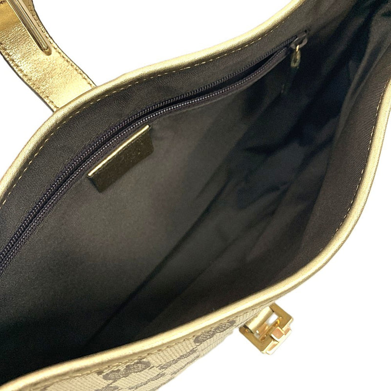 GUCCI(グッチ) ジャッキー ワンショルダーバッグ 001・3306・3444 GGキャンバス×レザー ベージュ×ゴールド レディース バッグ 【102062756003】