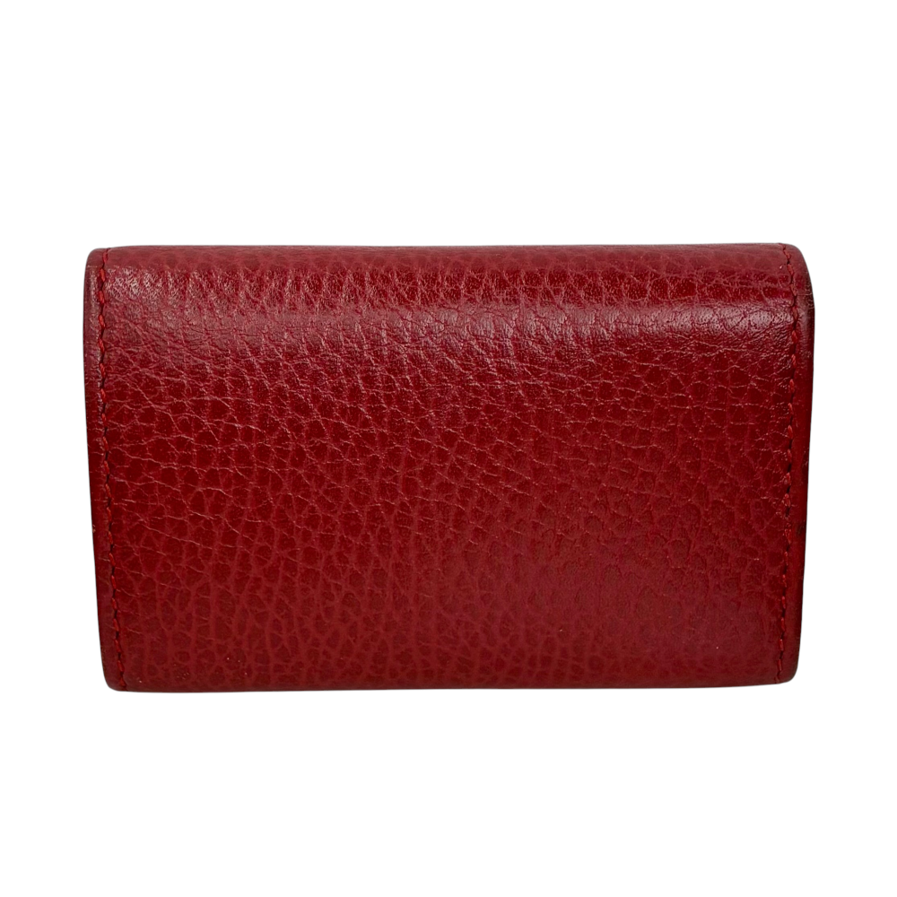 GUCCI GGマーモント 6連キーケース 456118 レッド グッチ