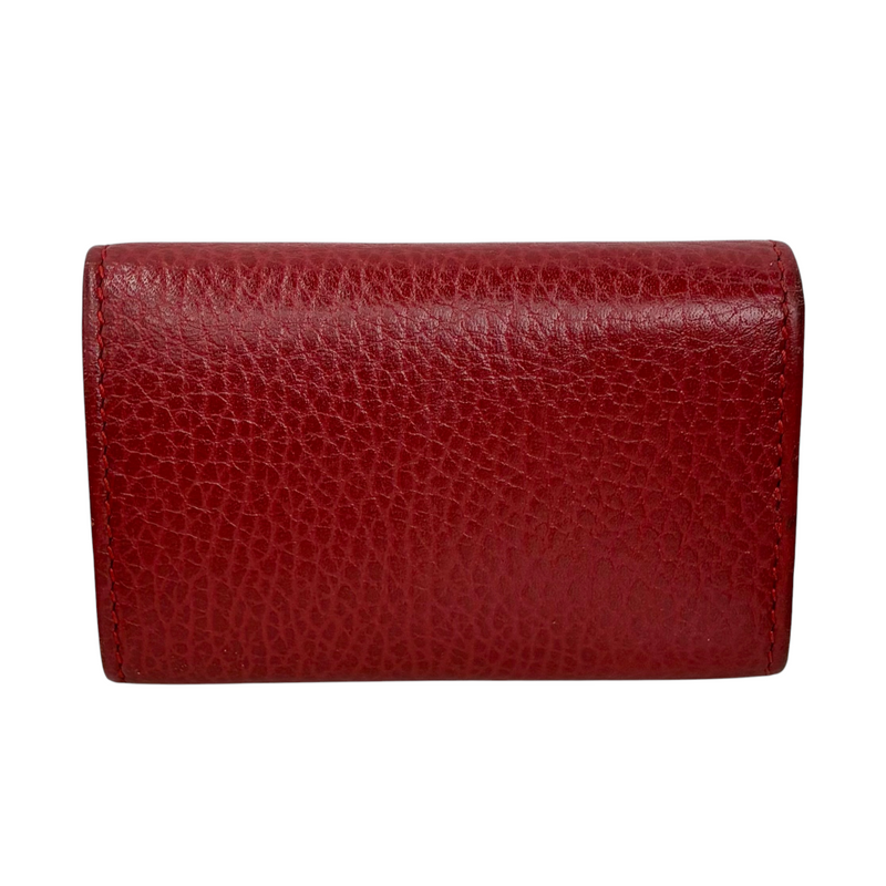 GUCCI GGマーモント 6連キーケース 456118 レッド グッチ