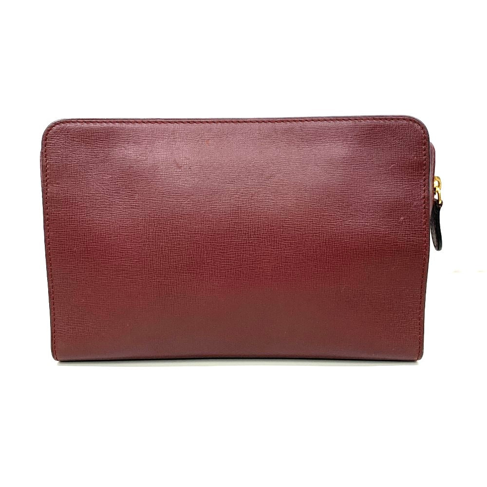 Cartier(カルティエ) マストライン クラッチバッグ レザー ボルドー