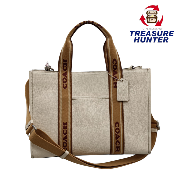 中古 COACH レザートートバッグ スミス CU997 2WAY ショルダー