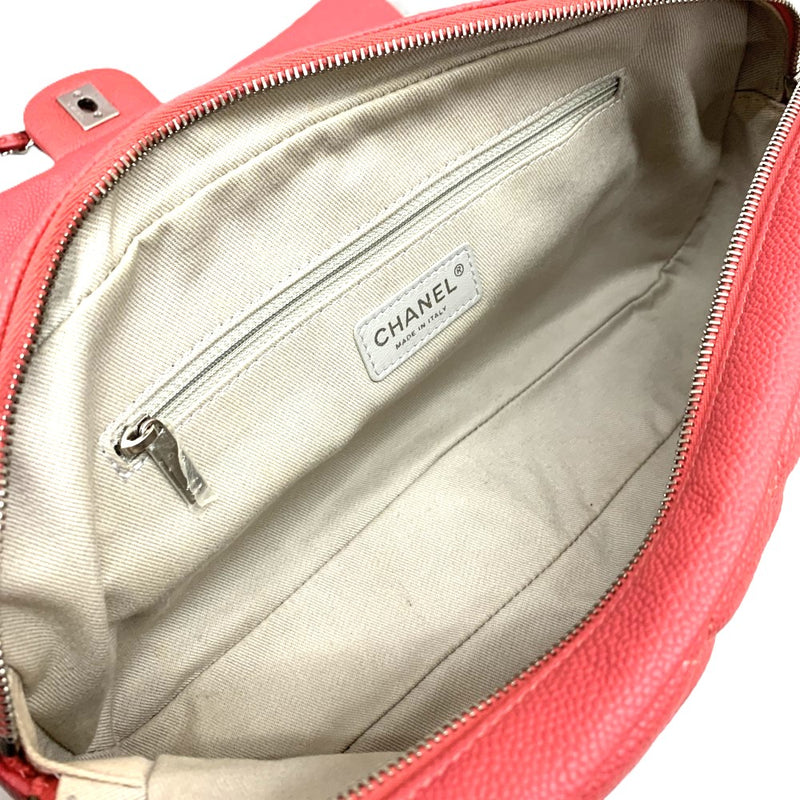 CHANEL(シャネル)　マトラッセ　キャビアスキン　チェーンショルダーバッグ　ピンク　 【102062954003】