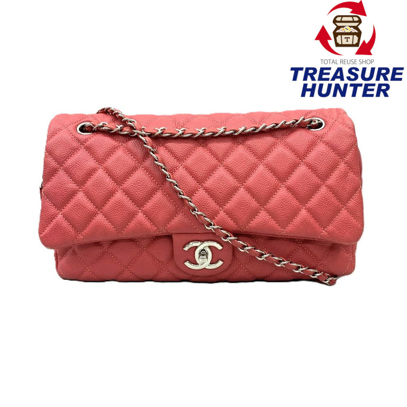 CHANEL(シャネル)　マトラッセ　キャビアスキン　チェーンショルダーバッグ　ピンク　 【102062954003】
