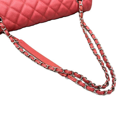 CHANEL(シャネル)　マトラッセ　キャビアスキン　チェーンショルダーバッグ　ピンク　 【102062954003】