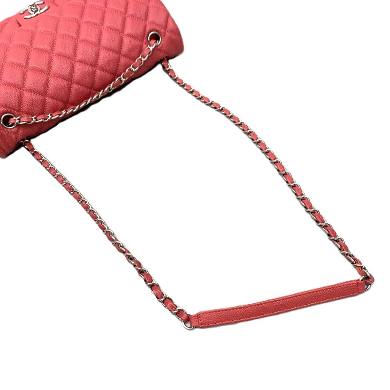 CHANEL(シャネル)　マトラッセ　キャビアスキン　チェーンショルダーバッグ　ピンク　 【102062954003】
