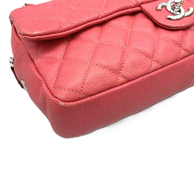 CHANEL(シャネル)　マトラッセ　キャビアスキン　チェーンショルダーバッグ　ピンク　 【102062954003】