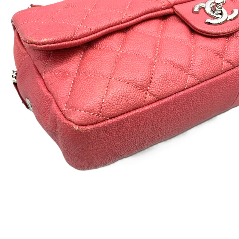CHANEL(シャネル)　マトラッセ　キャビアスキン　チェーンショルダーバッグ　ピンク　 【102062954003】