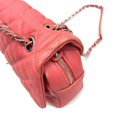 CHANEL(シャネル)　マトラッセ　キャビアスキン　チェーンショルダーバッグ　ピンク　 【102062954003】