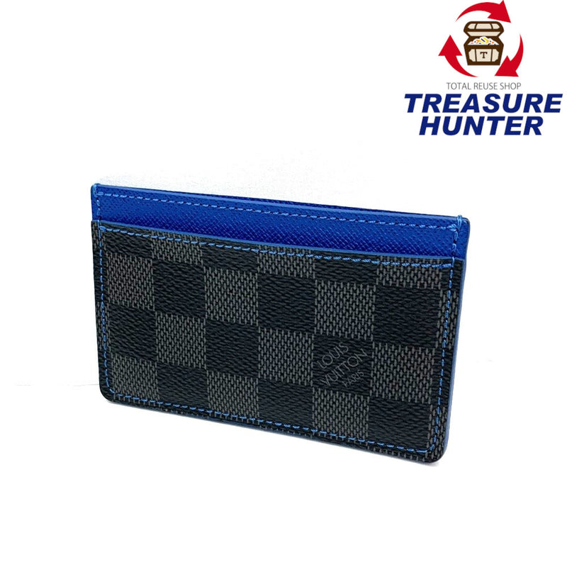 LOUIS VUITTON(ルイ・ヴィトン)　ダミエ・グラフィット　ポルト　カルト　サーンプル　N64029　ブルー 【102062992001】