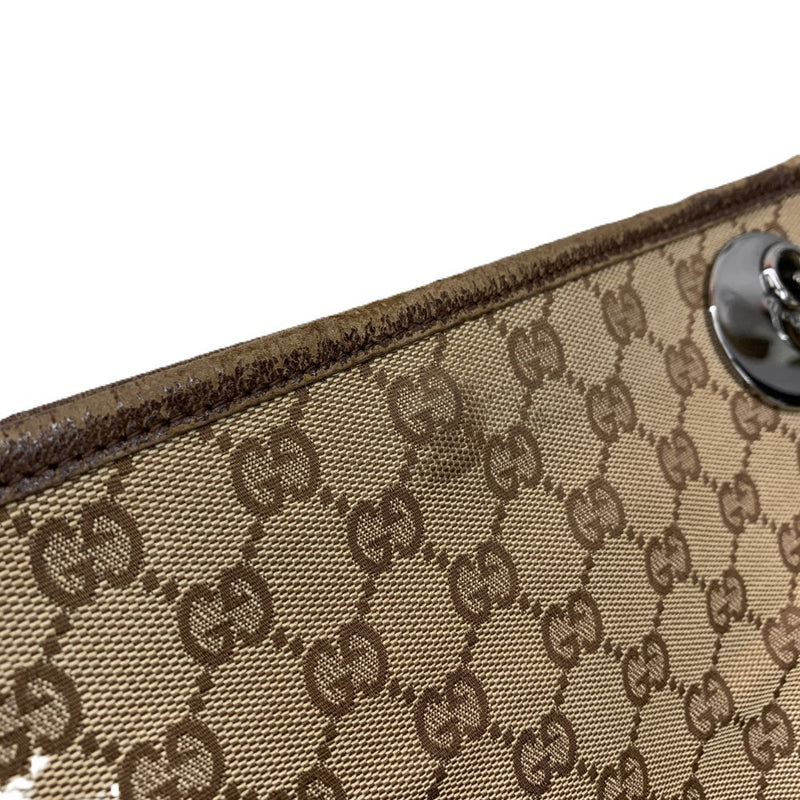 グッチ GUCCI GGパターン ショルダーバッグ ブラウン キャンバス GUCCI（グッチ） GGキャンバス ショルダーバッグ - ブラウン