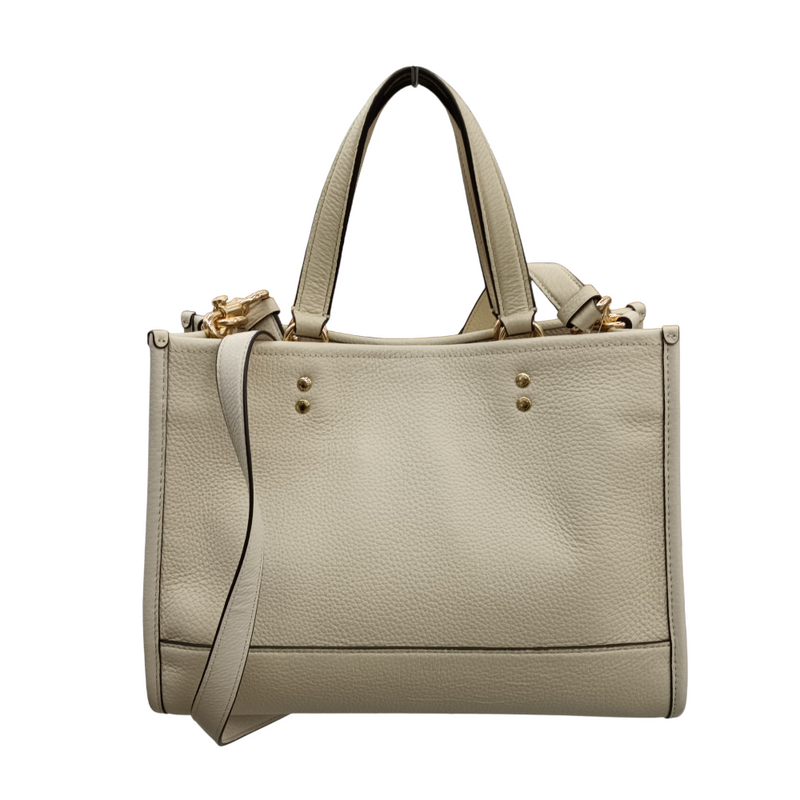 中古 美品 COACH デンプシー キャリーオール ウィズ パッチ レザー