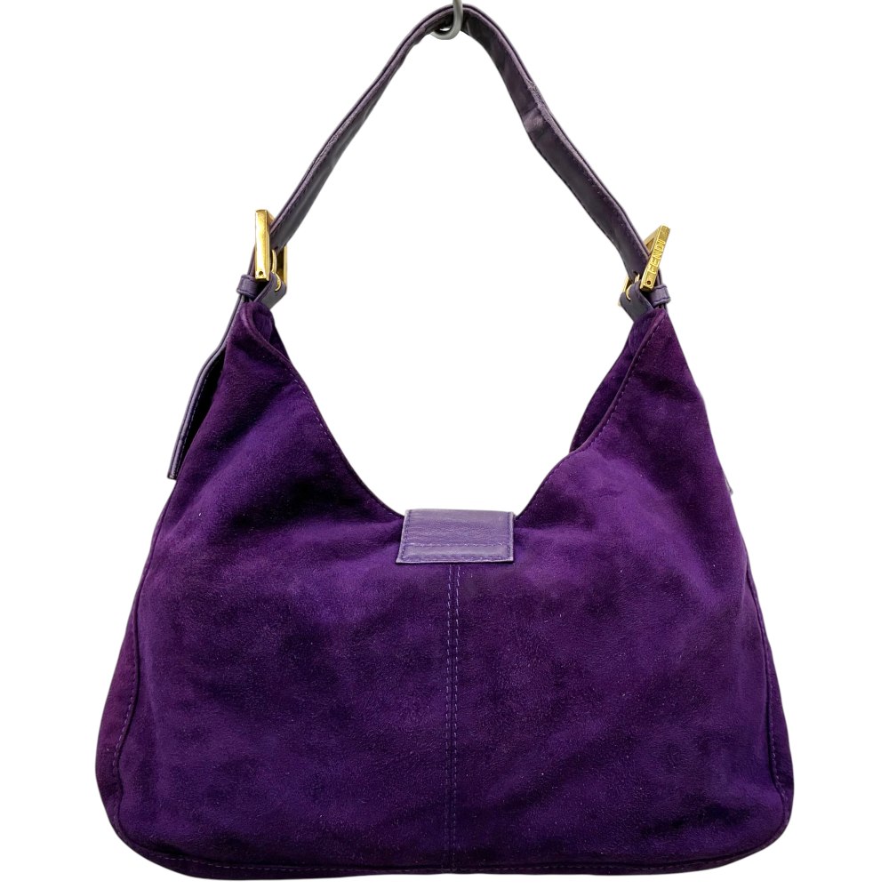 FENDI フェンディ マンマバケット スエード パープル 希少カラー ラメ FENDI マンマバケット スエード ショルダーバッグ 2348-26569-669