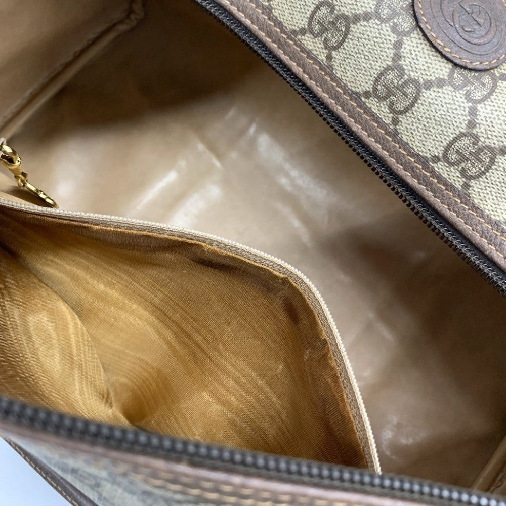 GUCCI(グッチ) オールドグッチ ボストンバッグ GGロゴ ブラウン 002 39