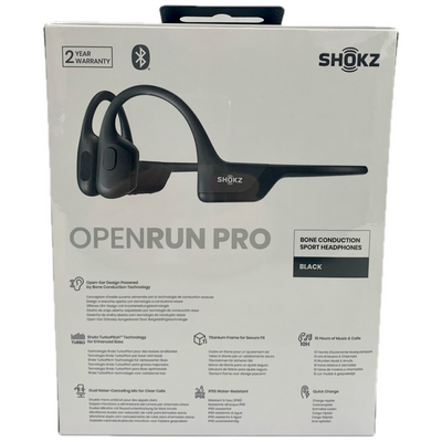 SHOKZ 骨伝導ワイヤレスイヤホン OpenRun Pro SKZ-EP-000007 デュアルノイズキャンセリング マイク搭載 防塵防水 2022年 ショックス 【103046975002】