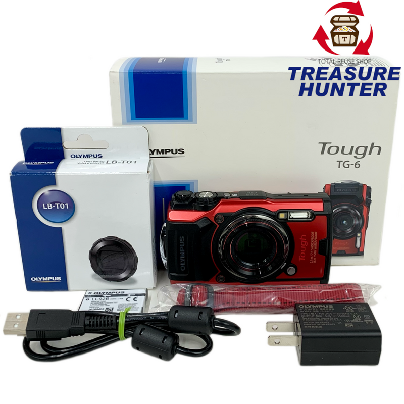 OLYMPUS Tough デジタルカメラ 1200万画素 TG-6 RED 3インチ 2019年 オリンパス 【103054286006】