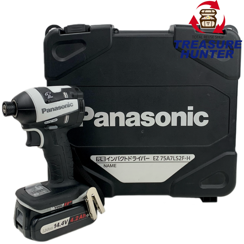 Panasonic 充電式インパクトドライバー EZ75A7LS2F-H 14.4V 4.2Ah LEDライト搭載 2015年 パナソニック 【103056419006】