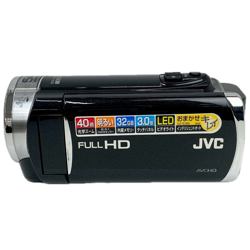 JVCケンウッド Everio(エブリオ) フルハイビジョンビデオカメラ GZ-E265-B クリアブラック 2013年 【103060366007】