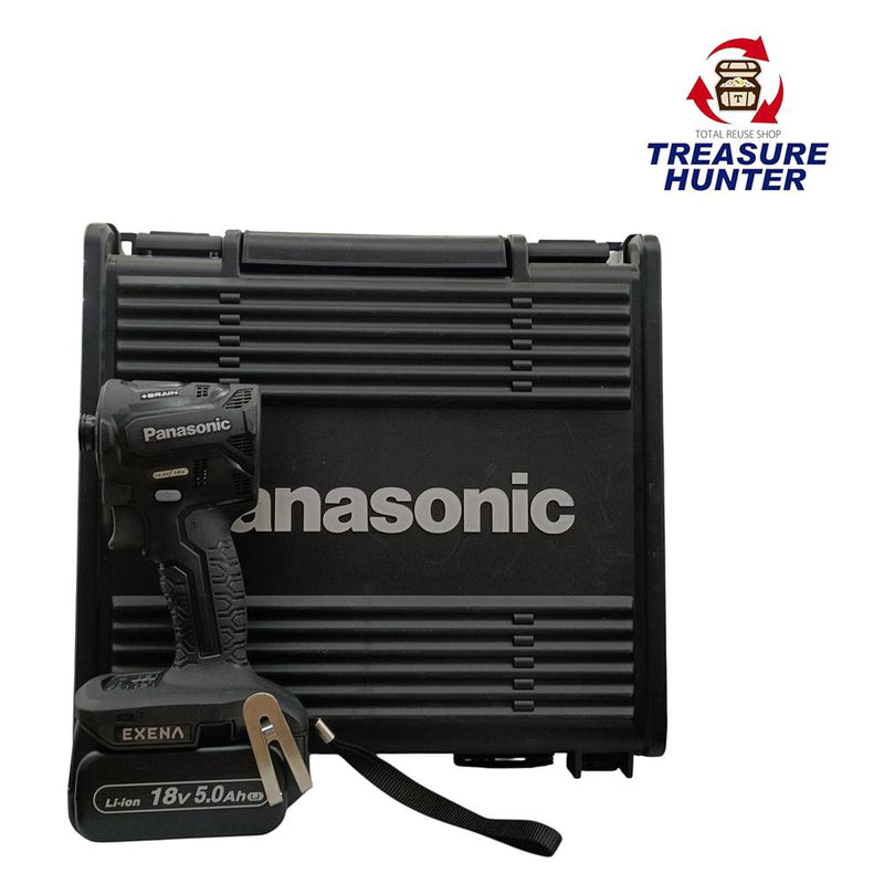 未使用 Panasonic 充電式インパクトドライバー EZ1PD1J18D-B 18V 2021年 バッテリー×2 充電器 アングル・スミ打ちアタッチメントセット EZ9HX501/EZ9HX500 【103060625002】