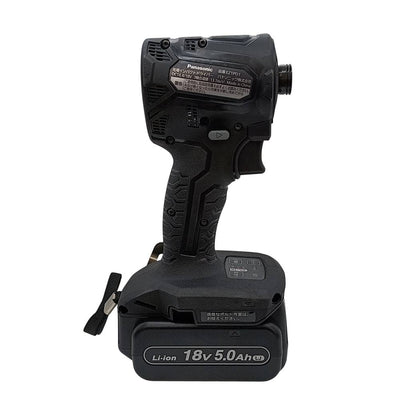 未使用 Panasonic 充電式インパクトドライバー EZ1PD1J18D-B 18V 2021年 バッテリー×2 充電器 アングル・スミ打ちアタッチメントセット EZ9HX501/EZ9HX500 【103060625002】