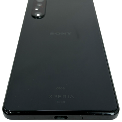 au/SONY 4K有機ELディスプレイ スマートフォン Xperia 1 II 128GB SOG01 ブラック 利用制限○ 2020年 ソニー 【103063016006】