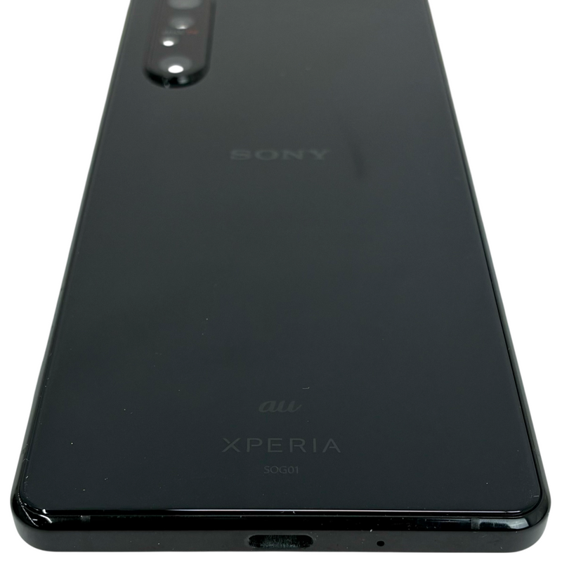 au/SONY 4K有機ELディスプレイ スマートフォン Xperia 1 II 128GB SOG01 ブラック 利用制限○ 2020年 ソニー 【103063016006】