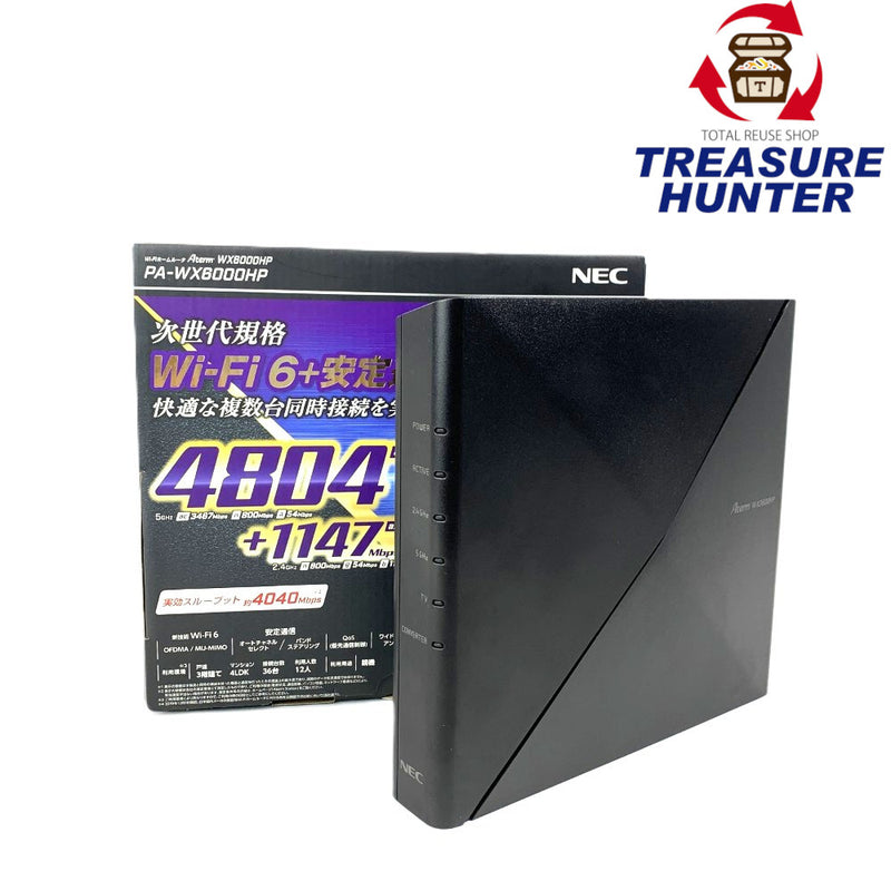 NEC 無線LANルーター　PA-WX6000HP 接続36台/12人　Aterm IPv6 ブラック 【103063042008】