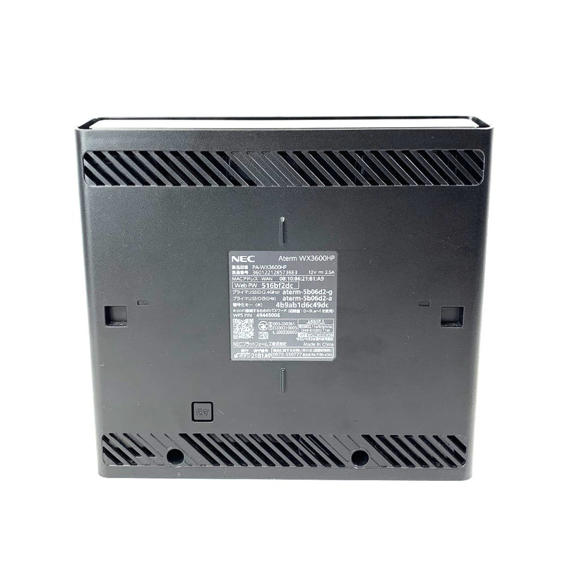 NEC 無線LANルーター　PA-WX6000HP 接続36台/12人　Aterm IPv6 ブラック 【103063042008】