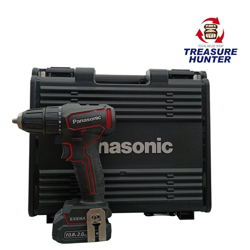 未使用品 Panasonic 充電式ドリルドライバー EZ1D31F10D-R 10.8V 2.0Ah 2021年 パナソニック バッテリー×2 充電器  【103063214002】