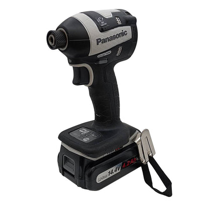 未使用品 Panasonic 充電式インパクトドライバー EZ75A7LS2F-H 14.4V 4.2Ah LEDライト搭載 2015年 パナソニック バッテリー×2 充電器 【103063548002】