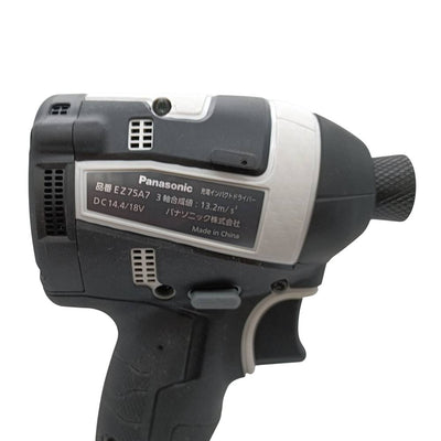 未使用品 Panasonic 充電式インパクトドライバー EZ75A7LS2F-H 14.4V 4.2Ah LEDライト搭載 2015年 パナソニック バッテリー×2 充電器 【103063548002】