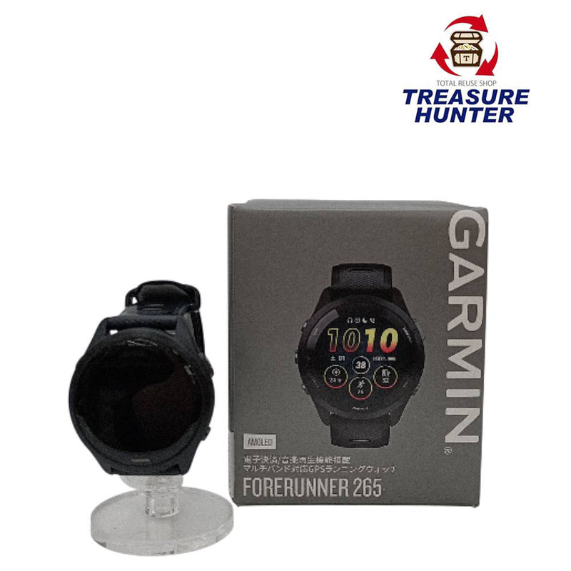 中古 GARMIN Forerunner 265 010-02810-40 ブラック GPS ランニング スマートウォッチ 【103058225002】