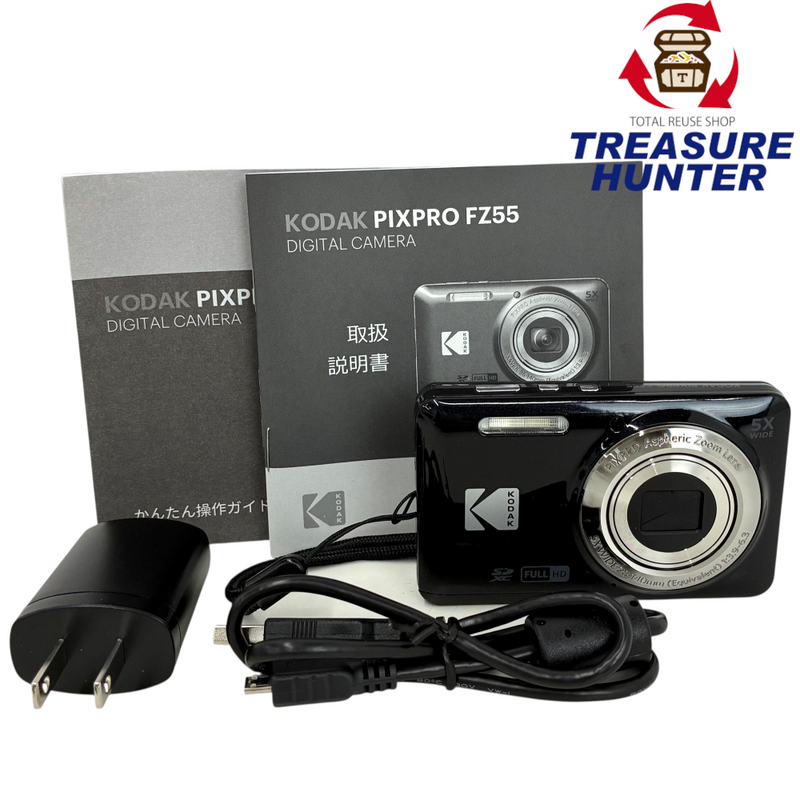 KODAK PIXPRO デジタルカメラ 1635万画素 FZ55 ブラック 2.7インチ 2022年 コダック 【103065497007】
