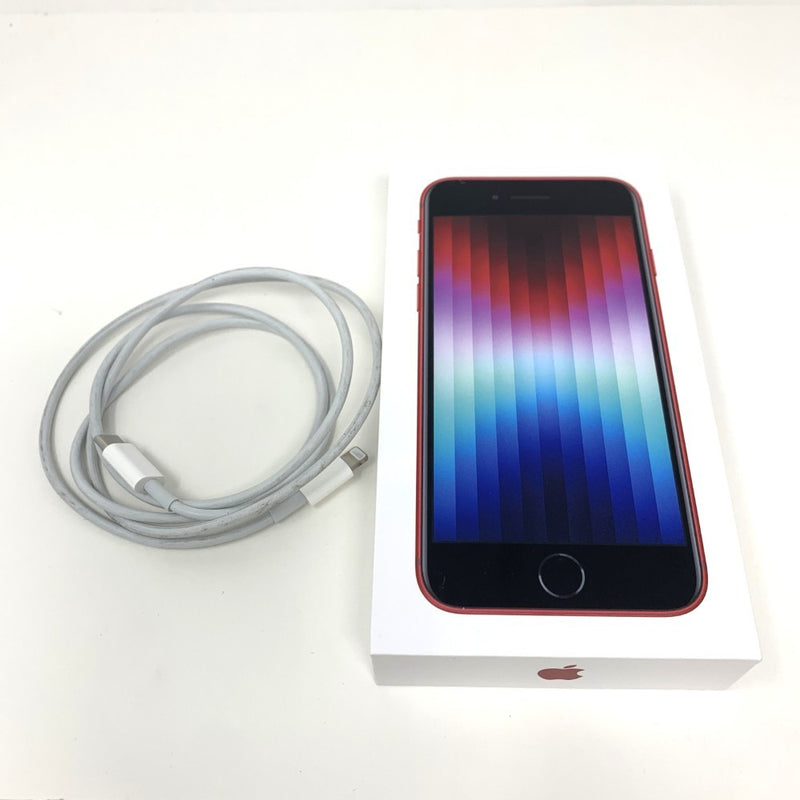 ｿﾌﾄﾊﾞﾝｸ/ｱｯﾌﾟﾙ iPhone SE 第3世代 128GB MMYH3J/A レッド SIMフリー 利用制限〇 【103067679008】