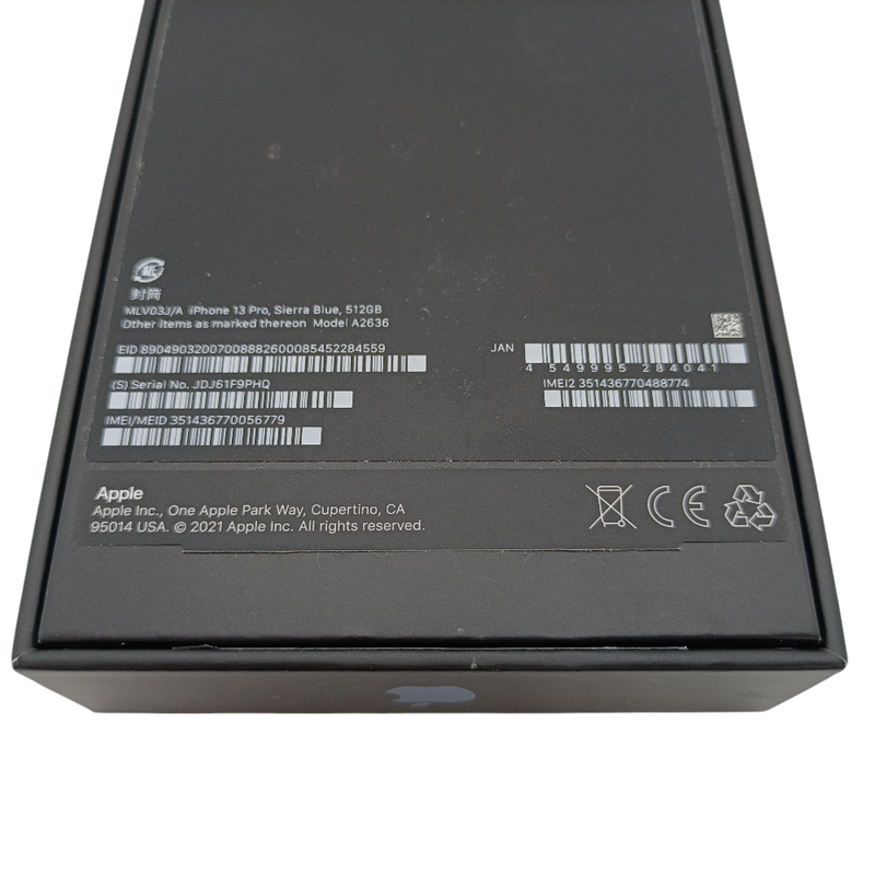 中古 Apple iPhone13 Pro 512GB シエラブルー MLV03J/A SIMフリー 2021年 アップル iOS16 バッテリー96％ 【103071013002】