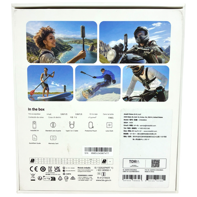 Insta360 8K/360° アクションカメラ Insta360 X4 CINSABMA 8K360度ビデオ+5.7K60fps360度ビデオ 防水 2024年 【103072314007】