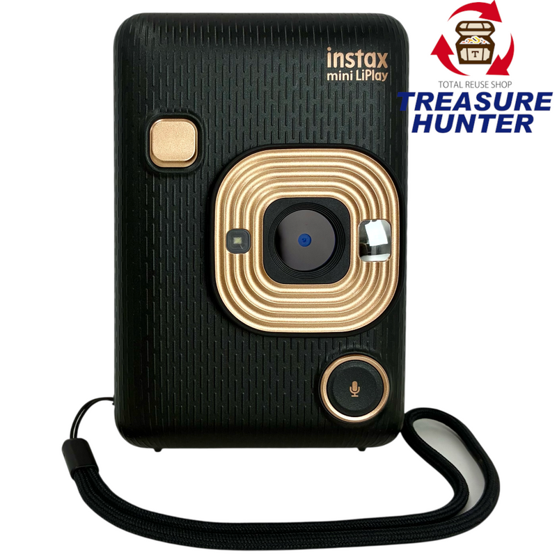 FUJIFILM instax mini LiPlay チェキ ハイブリッドインスタントカメラ エレガントブラック スマートフォンアプリ連携機能 バッテリー内蔵 フジフィルム 【103073350007】