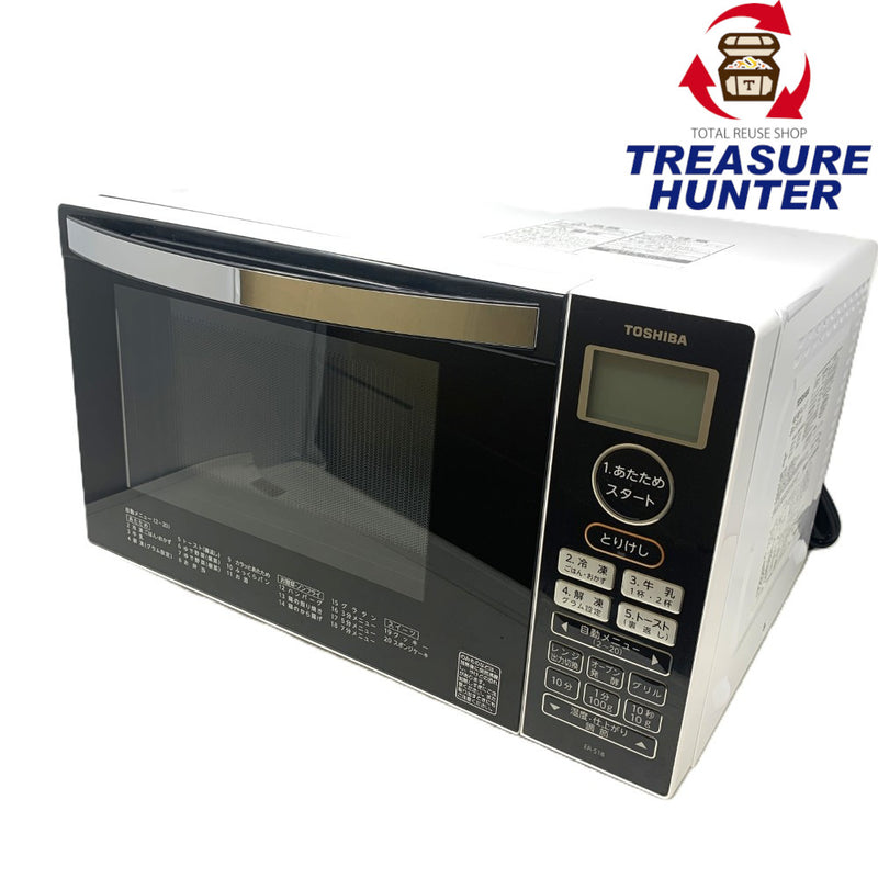 TOSHIBA オーブンレンジ 18L ER-18(W) 50/60Hz ホワイト 2020年製 東芝 【103073449009】