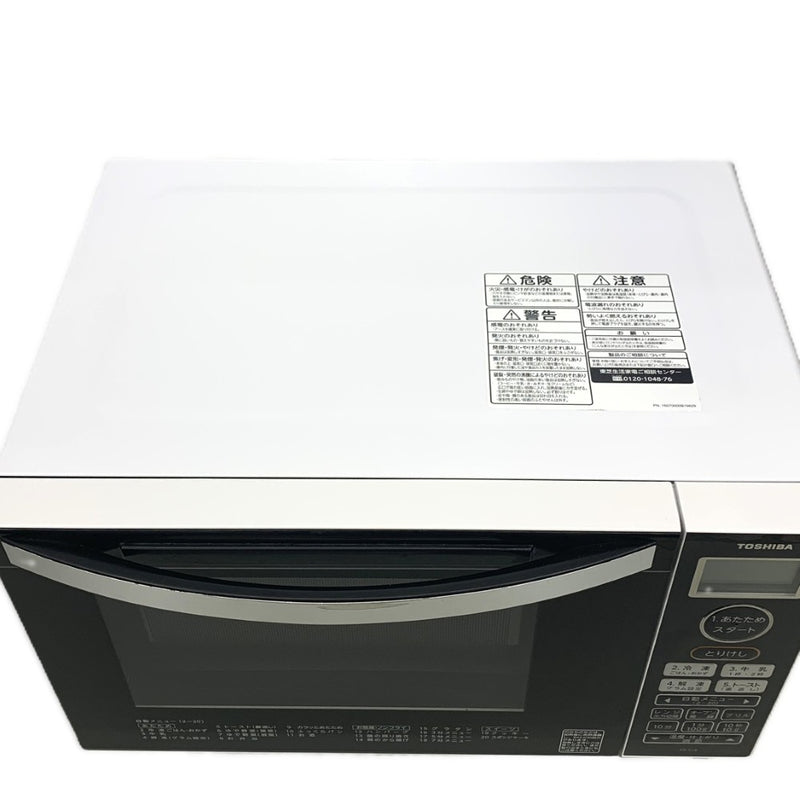 TOSHIBA オーブンレンジ 18L ER-18(W) 50/60Hz ホワイト 2020年製 東芝 【103073449009】