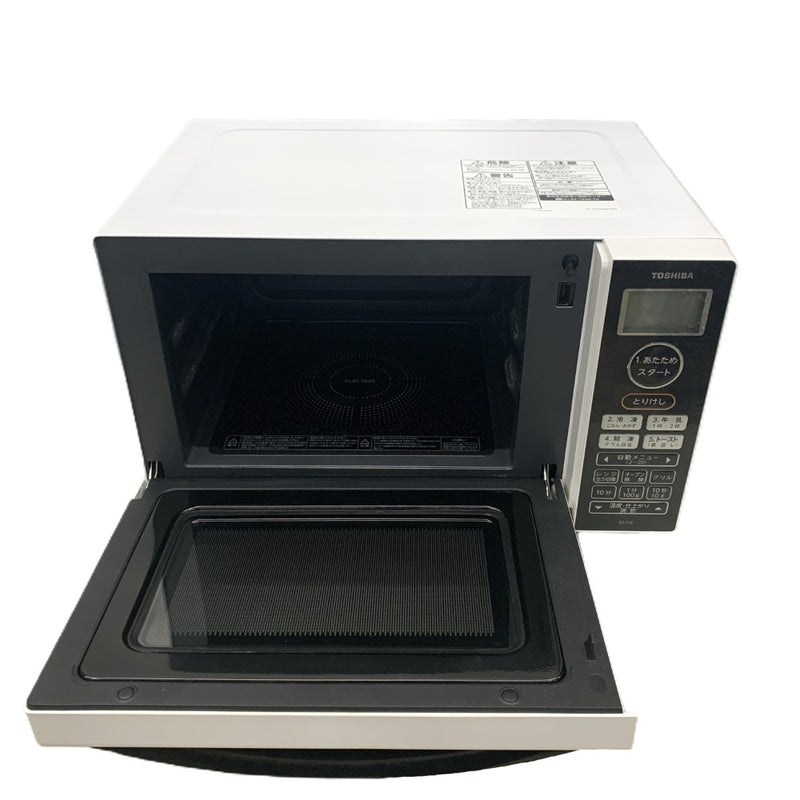 TOSHIBA オーブンレンジ 18L ER-18(W) 50/60Hz ホワイト 2020年製 東芝 【103073449009】