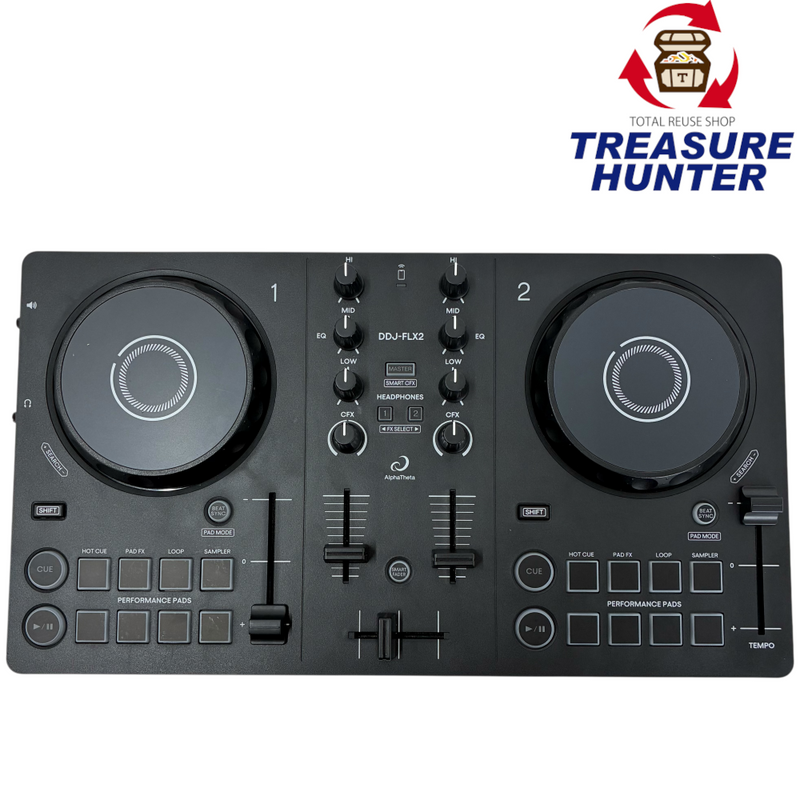 AlphaTheta 2ch DJコントローラー DDJ-FLX2/YXJ 2024年 アルファシータ 【103074232008】