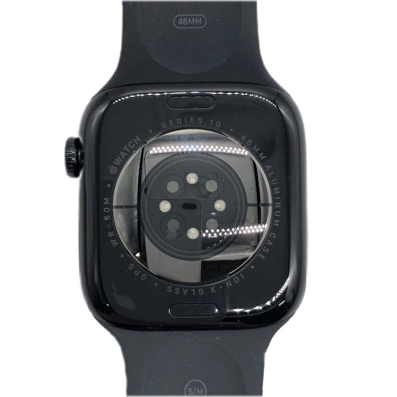 Apple Watch Series10 MWWP3J/A GPSモデル 46mm ジェットブラック アルミニウムケース ブラックスポーツバンド 2024年製 アップルウォッチ 【103074959007】