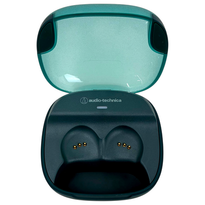 audio-technica 完全ワイヤレスイヤホン SOLID BASS ATH-CKS50TW2 グリーン マイク搭載 防塵・防水設計 自動オン、オフ機能搭載2024年 オーディオテクニカ 【103076433006】