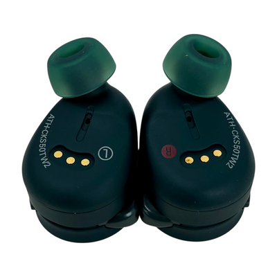 audio-technica 完全ワイヤレスイヤホン SOLID BASS ATH-CKS50TW2 グリーン マイク搭載 防塵・防水設計 自動オン、オフ機能搭載2024年 オーディオテクニカ 【103076433006】